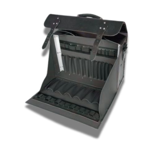 Leather Tool Case with Removable Tool Display